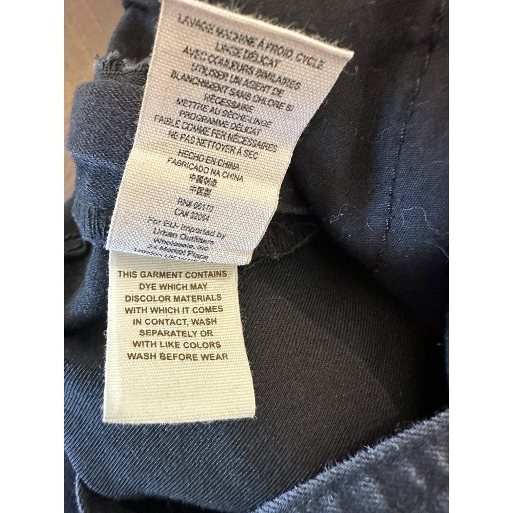 Free People Washed Black Denim Overalls One-Piece Size 28 Strappy Faded Pockets - Picture 11 of 16
